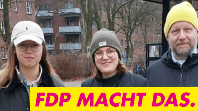 Wahlkampf FDP Barmbek-Uhlenhorst
